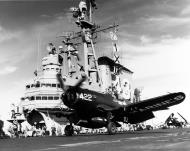 Asisbiz Vought F4U 5 Corsair takes off from USS Coral Sea (CVB 43) while she was operating in the Mediterranean Sea Nov 1950 80 G 423543