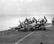 Asisbiz Vought F4U 4 Corsair VF 152 White H206 landing mishap series CV 37 USS Princeton 12th Feb 1953 04