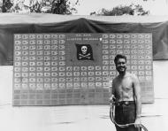 Asisbiz Adding 'Kill' flags to the squadron's scoreboard bringing the total to 154 Japanese planes destroyed 23rd Mar 1944 80 G 220334