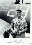 Asisbiz Aircrew VF 17 ace Ike Kepford next to his Corsair Bouganville 01