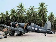 Asisbiz Vought F4U 1A Corsair VF 17 White 5 Tom TK Killefer 17656 maintenance Nissan Island Green Islands 6th Mar 1944 03