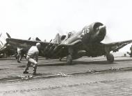 Asisbiz Vought F4U 4 Corsair VF 114 White V415 launching CV 47 USS Philippine Sea off Korea 5th Aug 1950 01
