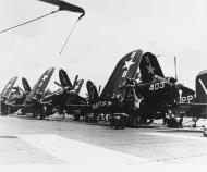 Asisbiz Vought F4U 4B Corsair VF 114 White V403 from CV 47 USS Philippine Sea off Korea 19th Oct 1950 01