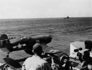 Asisbiz Goodyear FG 1D Corsair VBF 123 White 19 launches from the USS Bennington (CV 20) 14th Aug 1945 01