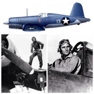 Asisbiz Vought F4U 1 Corsair VMF 124 White 13 Kenneth Walsh Solomon Islands May 1943 and later transferred to VMF 222 0A