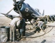 Asisbiz Vought F4U Corsair VMF-212 LD13 repair center Korea circa 1950 01