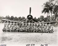 Asisbiz Aircrew USMC VMF 214 Maj Gregory Pappy Boyington Turtle Bay Espiritu Santo New Hebrides 11th Sep 1943 01