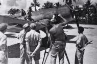 Asisbiz Vought F4U 1 Corsair VMF 214 Black Sheep White 507 being filmed Bougainville 1943 01