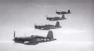 Asisbiz Vought F4U 1A Corsair VMF 214 Black Sheep White 35 and 29 on patrol Bougainville 1943 01
