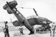 Asisbiz Vought F4U 1A Corsair VMF 214 White 576 BuNo 02576 Marines Dream Ed Olander landing mishap Torokina Bougainville 1943 02