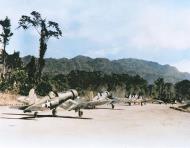 Asisbiz Vought F4U 1D Corsair VMF 214 Black Sheep White 740 taxing Bougainville 1943 01