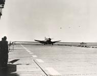 Asisbiz Vought F4U 4B Corsair VMF 214 Black Sheep 1MAW Maj Robert Prescott Keller leads a mission over Korea USS Sicily (CVE 118) Jan 1951 01