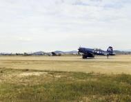 Asisbiz Vought F4U 4B Corsair VMF 214 Black Sheep WE5 Lt John V Hanes first to land at Kimpo Airfield Korea 18th Sep 1950 01
