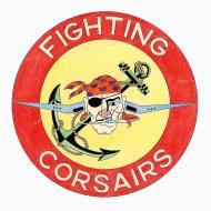 Asisbiz Emblem of Marine Fighting Squadron 215 (VMF 215) Fighting Corsairs involved in the Battle of Empress Augusta Bay 1943 0A