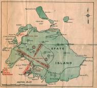 Asisbiz Aeronautical map showing the runway location on Efate Island 0A