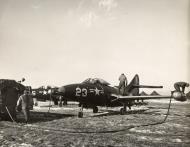 Asisbiz McDonnell Douglas F9F 2B Panther USMC VMF 311 WL23 BuNo 123543 being refueled Korea Dec 1950