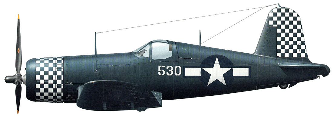 Asisbiz Vought F4U-1D Corsair VMF-312 White 530 BuNo 57530