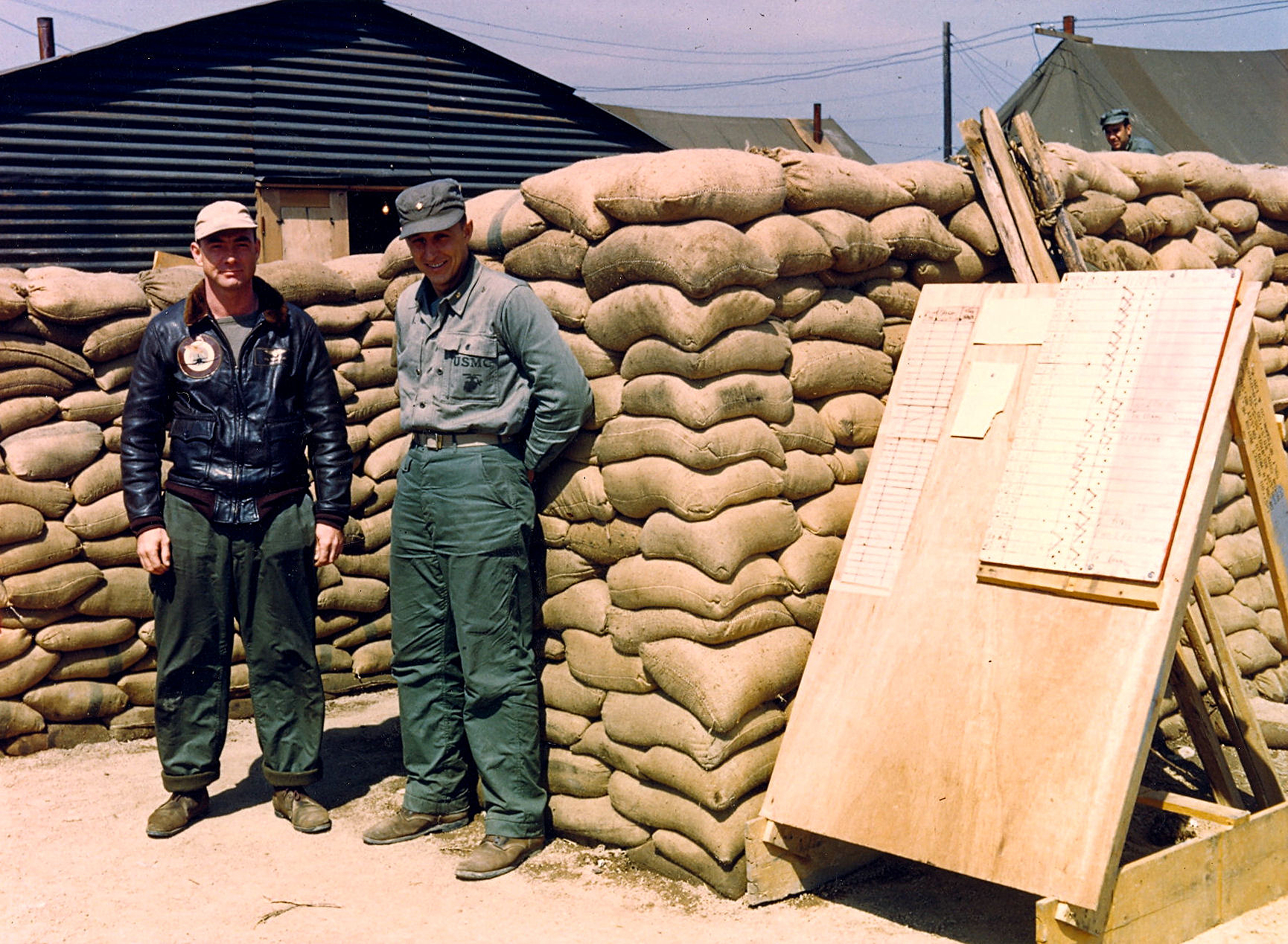 Aircrew VMF 323 1st Lt Bud Yount and Lt Dusty Faust Korea 1951 05