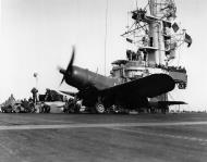 Asisbiz Vought F4U 1D Corsair VMF 511 ready for launch USS Block Island CVE 106 5th Feb 1945 01