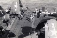 Asisbiz Vought F4U-1D Corsair VMF-512 White 23 Man O War aboard its carier 02