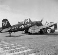 Asisbiz Vought F4U 5N Corsair VMF(N) 513 White WF20 BuNo 123184 at K 1 in Korea in 1951 01