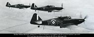 Asisbiz Boultan Defiant MkI RAF 264Sqn PS V L7026 in formation over England with PS A N1535 and PS T late 1939