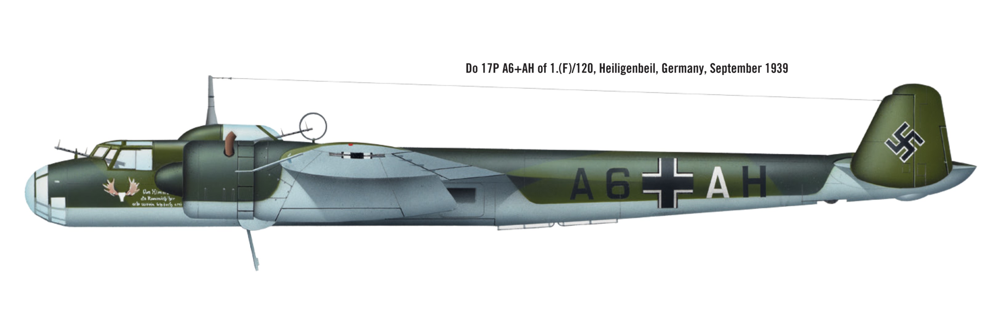 Dornier Do 17P 1.(F)AufklGr120 A6+AH Heiligenbeil Germany Sep 1939