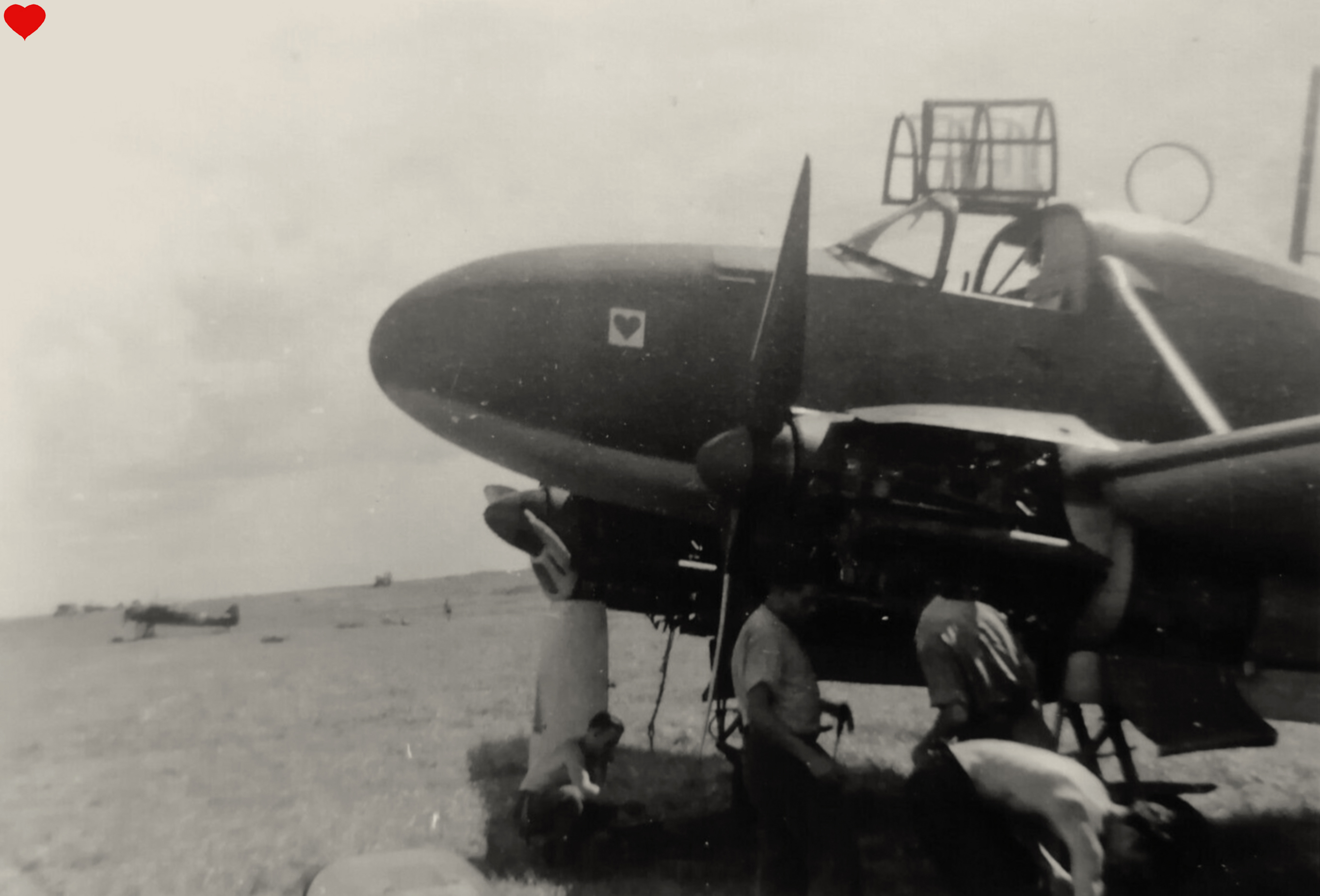 Focke Wulf Fw 58A Weihe 3.H21 under going routine engine maintenance France 1940 ebay 01