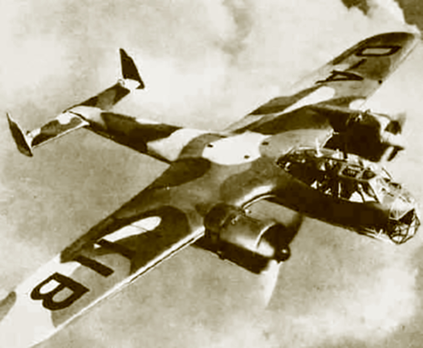 Dornier Do 17Z Prototype D AIIB in flight with the early prewar camouflage pattern Germany 1938 01