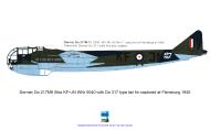 Asisbiz Dornier Do 217M9 Stkz KF+JN WNr 0040 with Do 317 type tail fin captured at Flensburg 1945 0A
