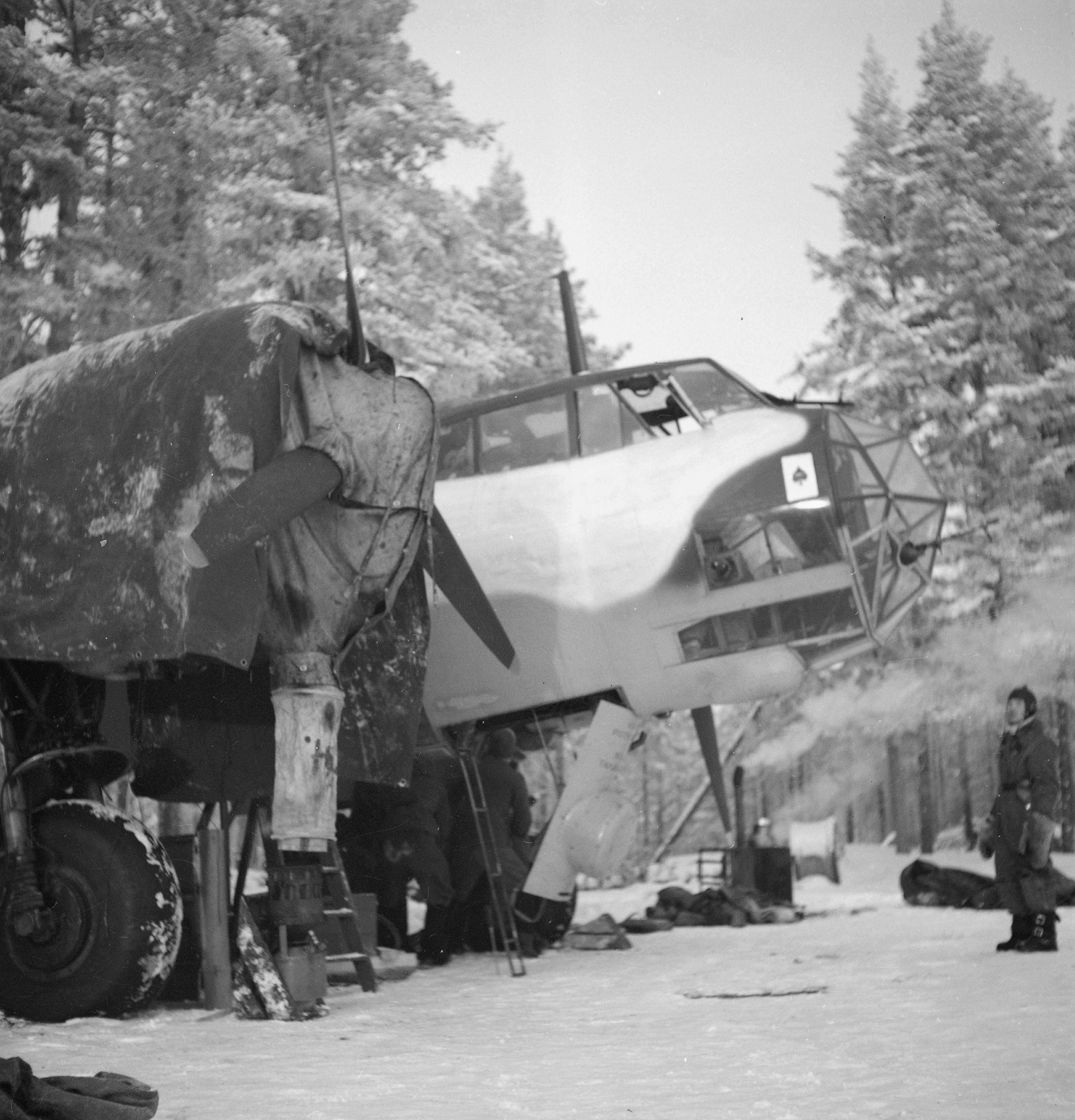 Dornier Do 17Z Lentolaivue 46 DN64 Tiksozero Finland 12th Jan 1943 01