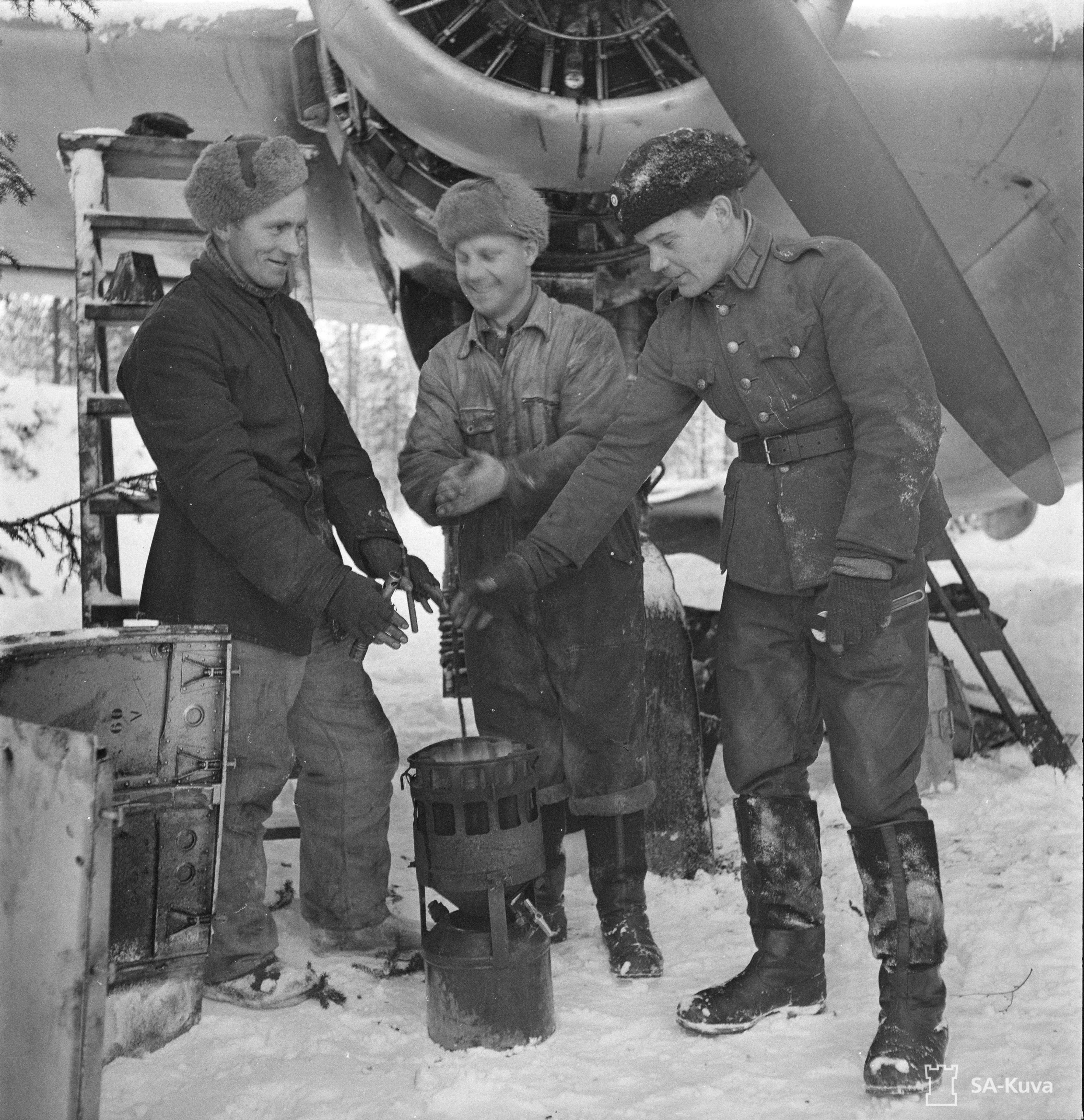 Dornier Do 17Z Lentolaivue 46 DNxx at Mensuvaara Finland 7th Jan 1944 11333