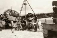 Asisbiz Dornier Do 17Z KG2 U5+Cx White C under going a engine change eBay 01