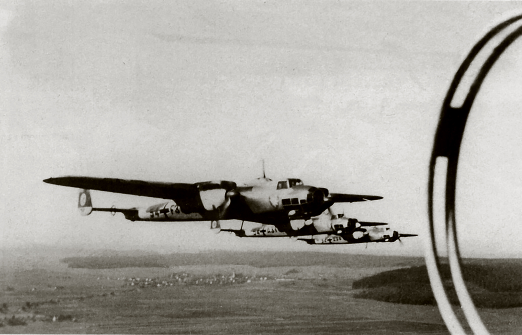 Dornier Do 17E in flight showing the II.KG51 emblem which became III.KG51 Germany 1939 01