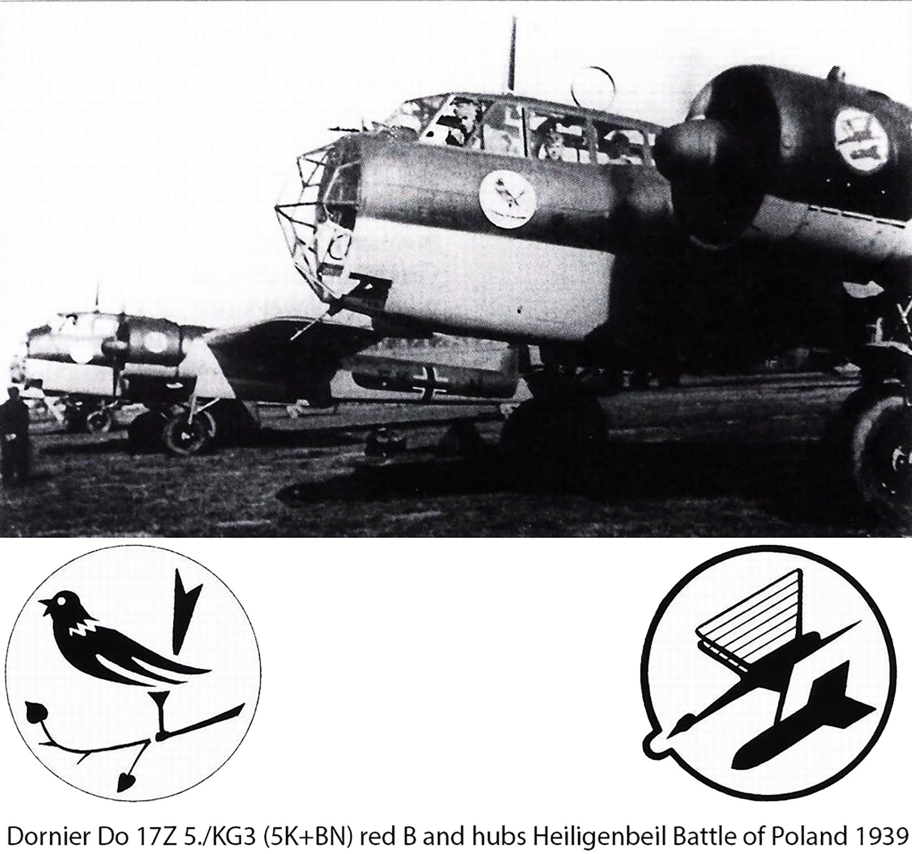 Dornier Do 17Z 5.KG3 5K+BN red B Heiligenbeil Battle of Poland 1939 01