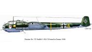 Asisbiz Dornier Do 17Z 3.KG76 F1+AL profile whilst based in France 1940 0A