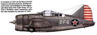 Asisbiz Brewster Buffalo F2A 2 VF 2 2F6 USS Lexington 1942 0A