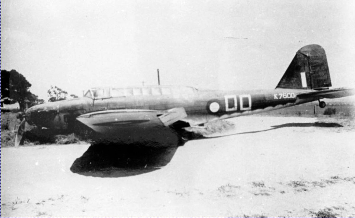 Fairey Battle I RAAF 1BAGS OO K7600 forced landing Evans Head NSW Jan 27th 1944 01