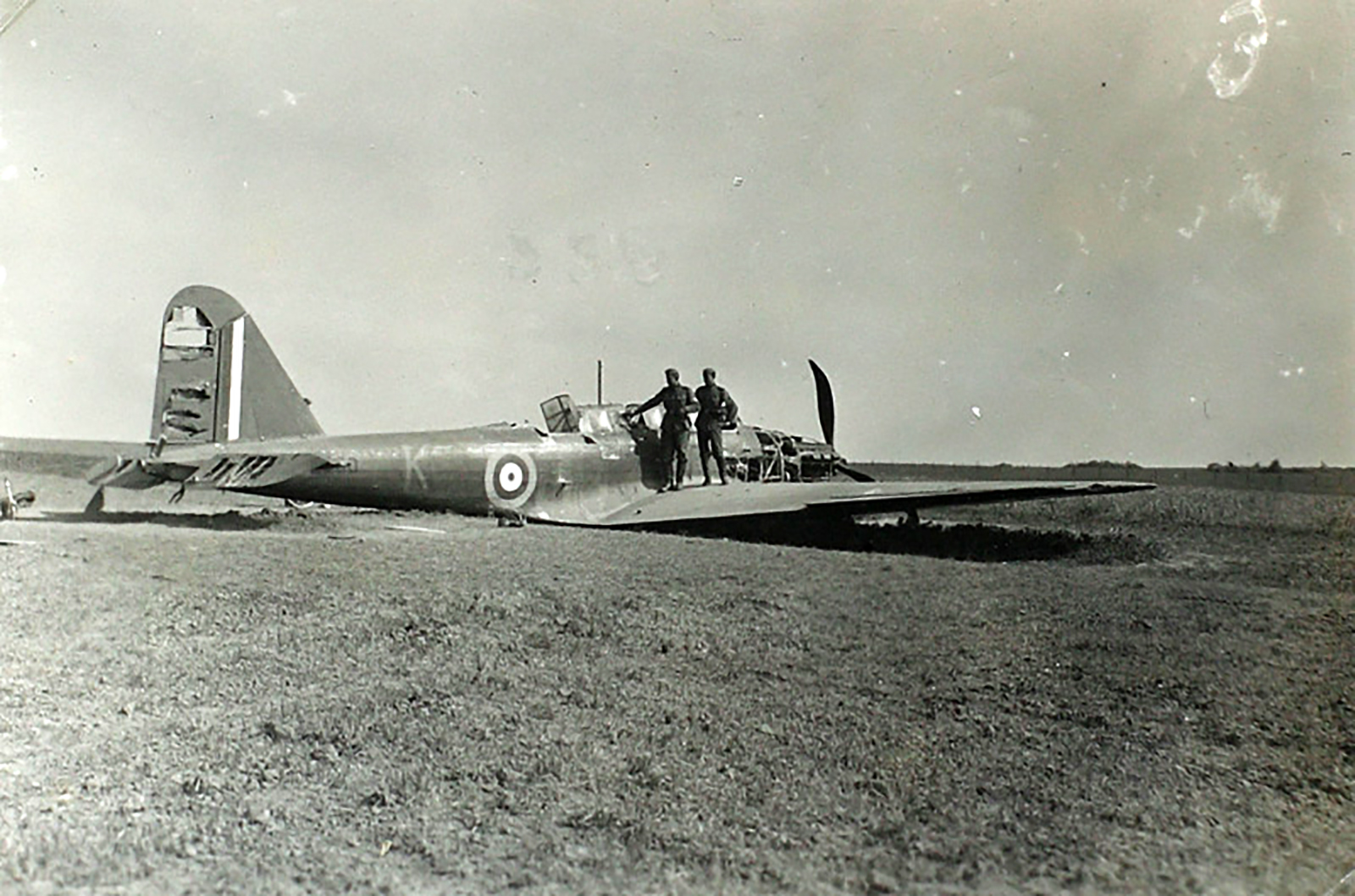 Fairey Battle I RAF 105Sqn GBK P2200 belly landed Battle of France May 1940 ebay 01