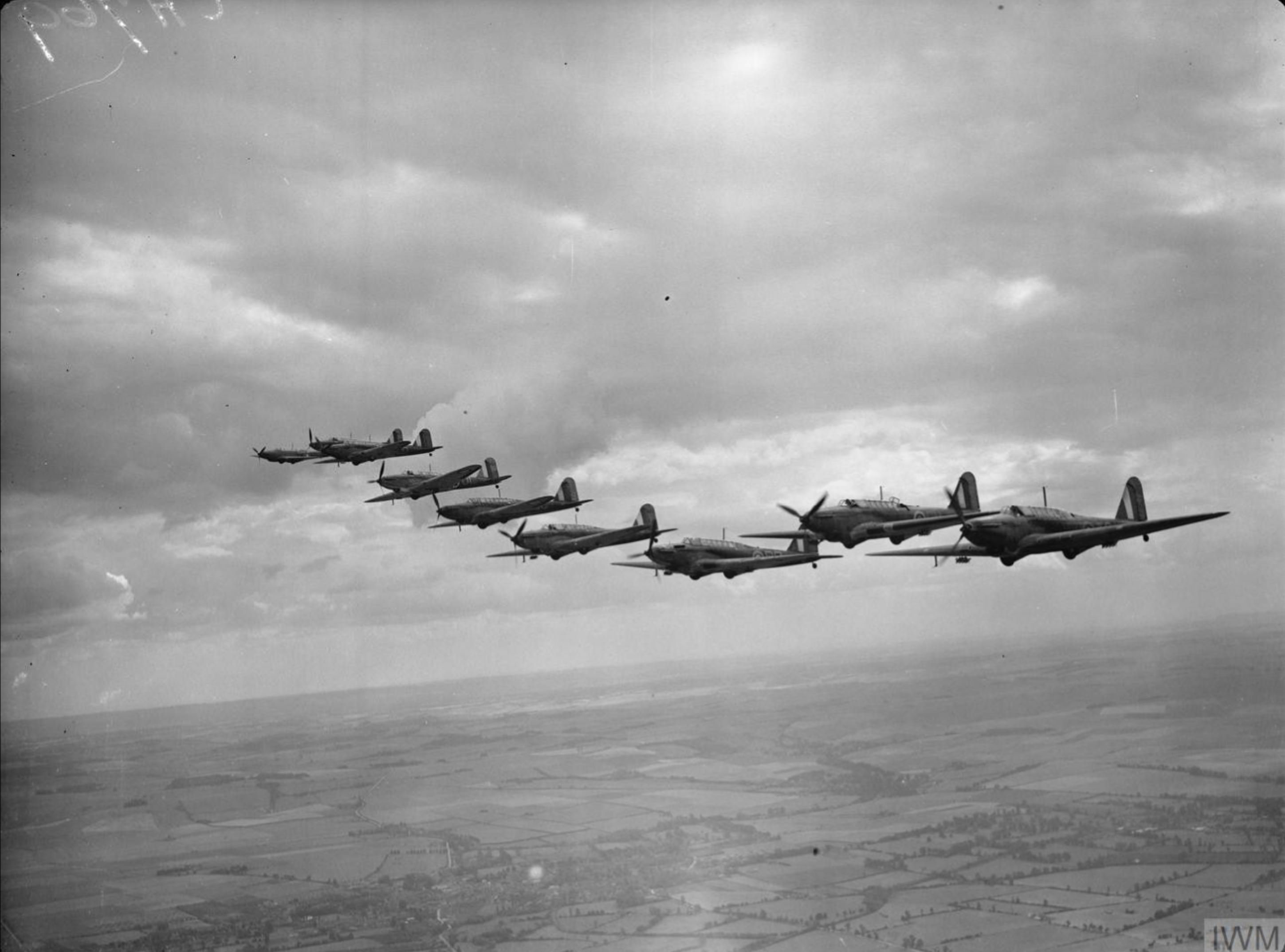 Fairey Battle I RAF 12OTU over Benson Oxfordshire IWM CH769