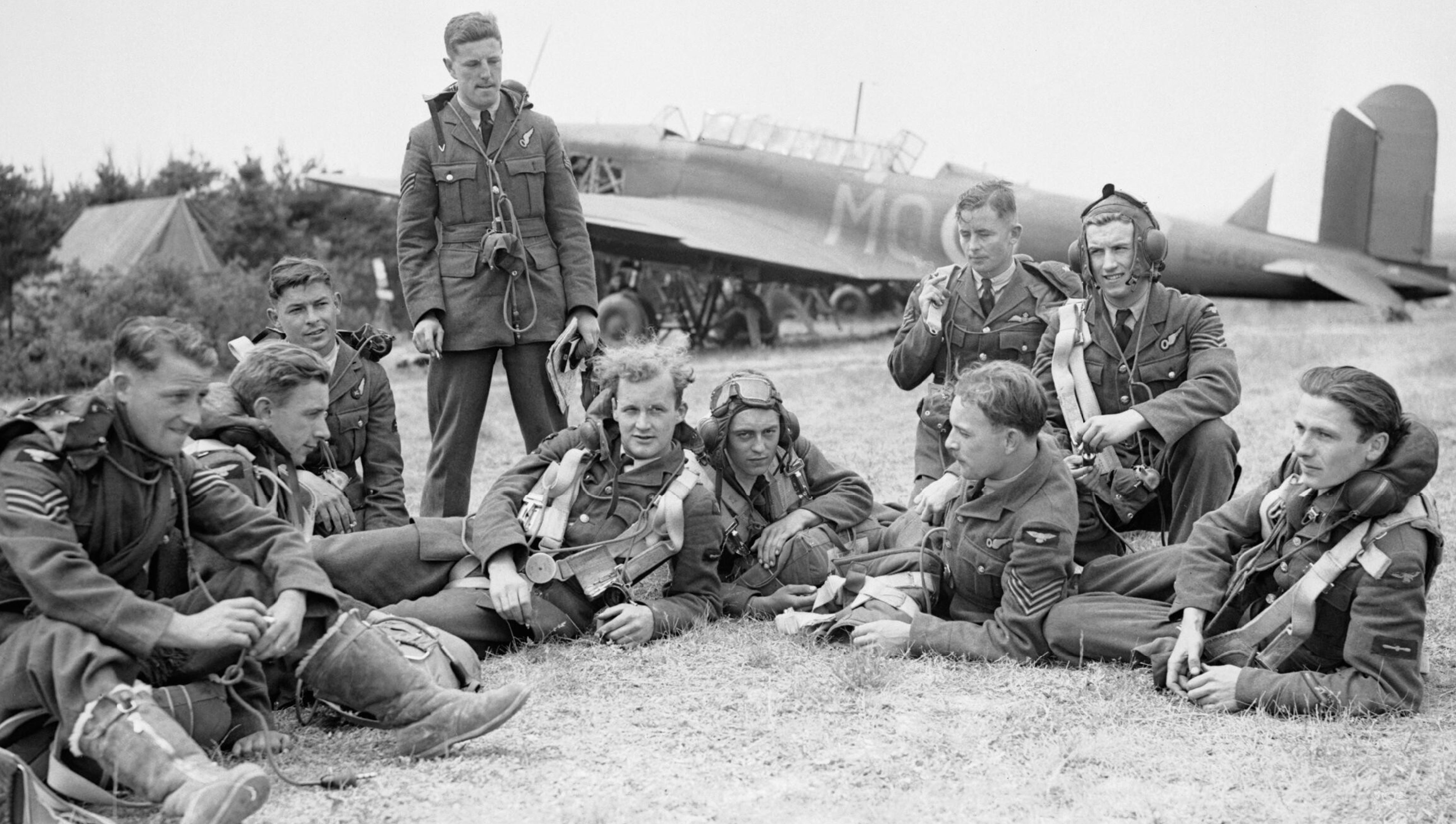 Fairey Battle I RAF 226Sqn MQ L5469 at Faux Villecerf France 1940 IWM C1700a
