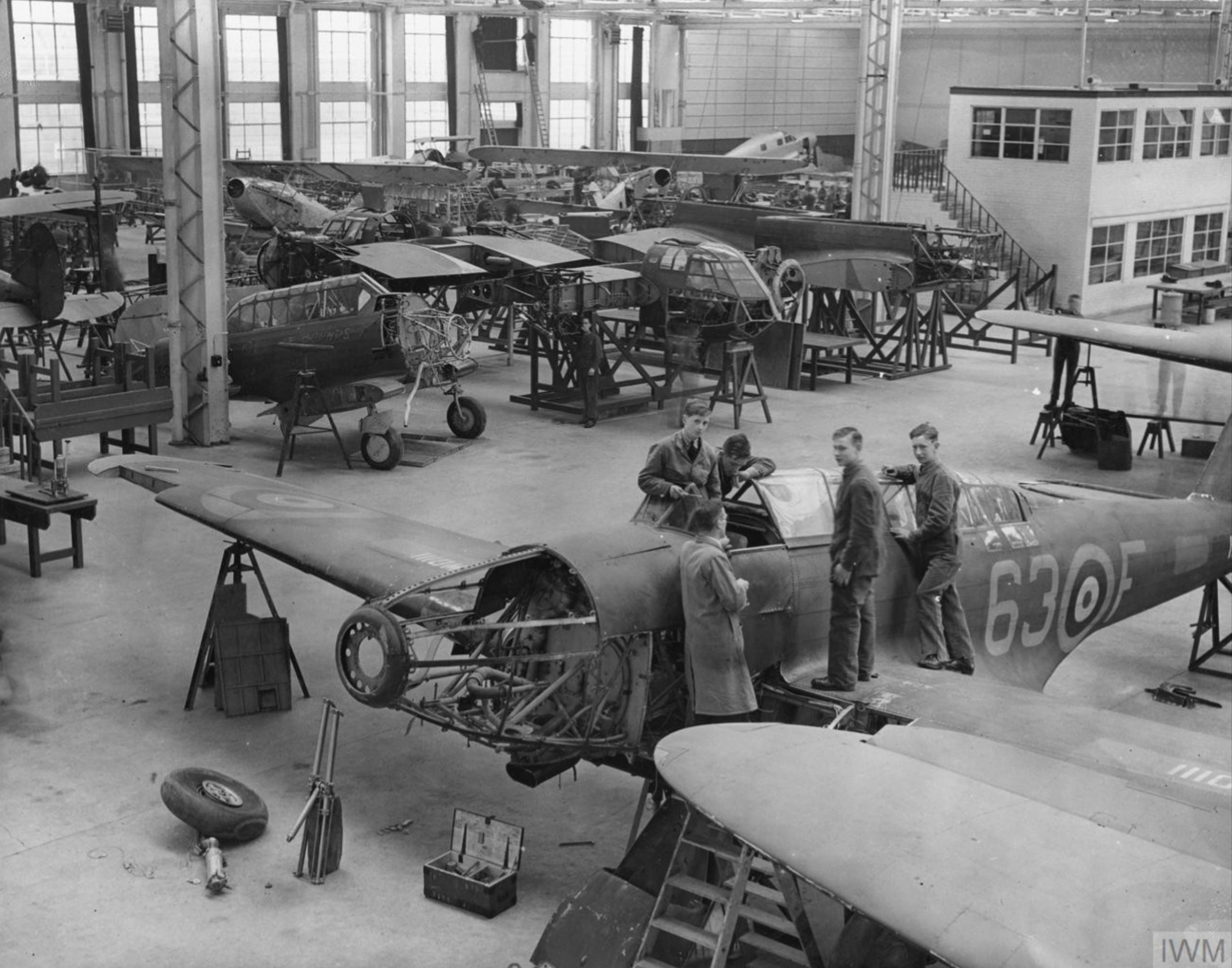 Fairey Battle I RAF ex63Sqn 2 School of Technical Training at Cosford Feb 1940 IWM HU106261