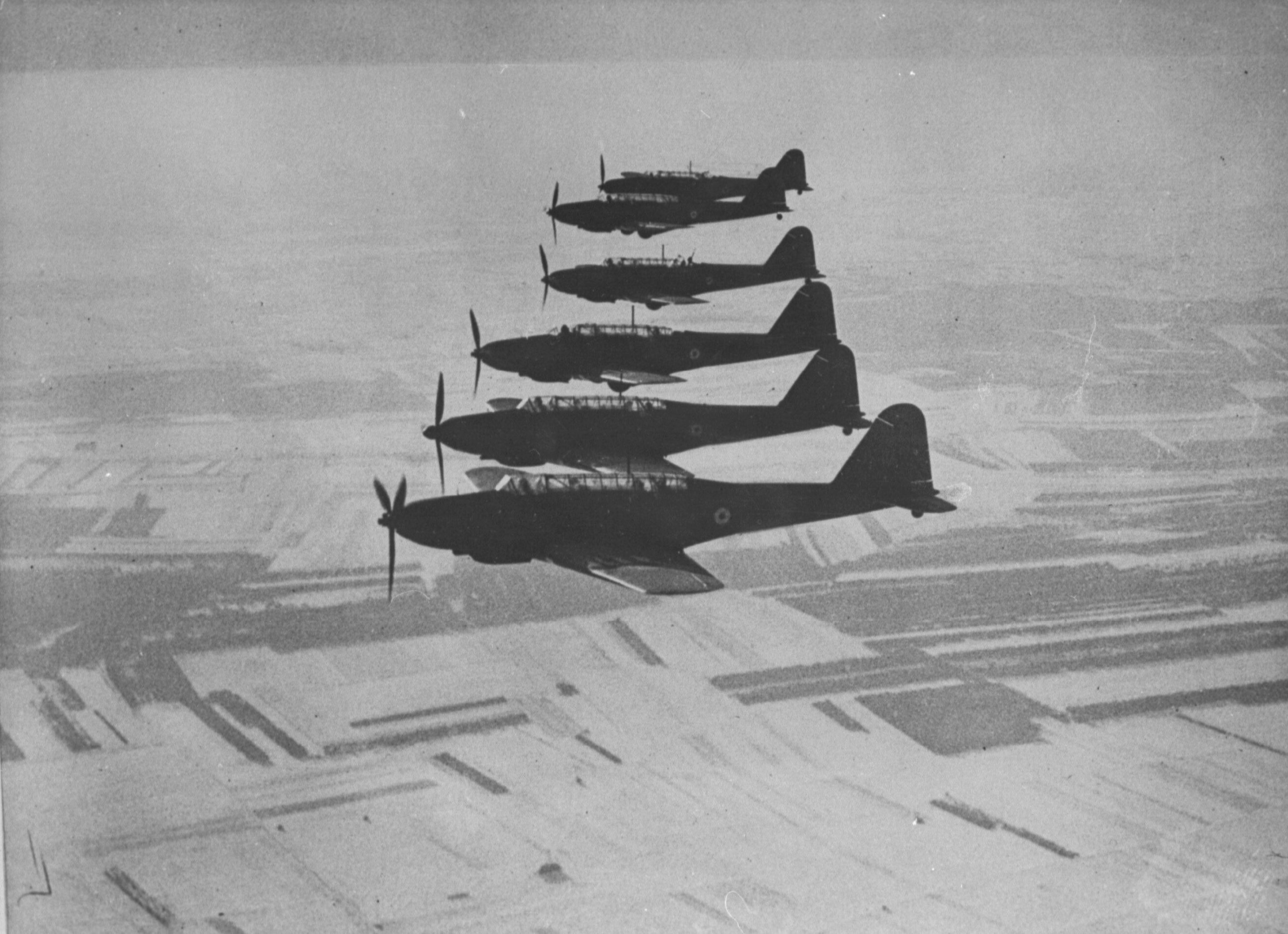 Fairey Battle I RAF over France 24th Aug 1939 NIOD