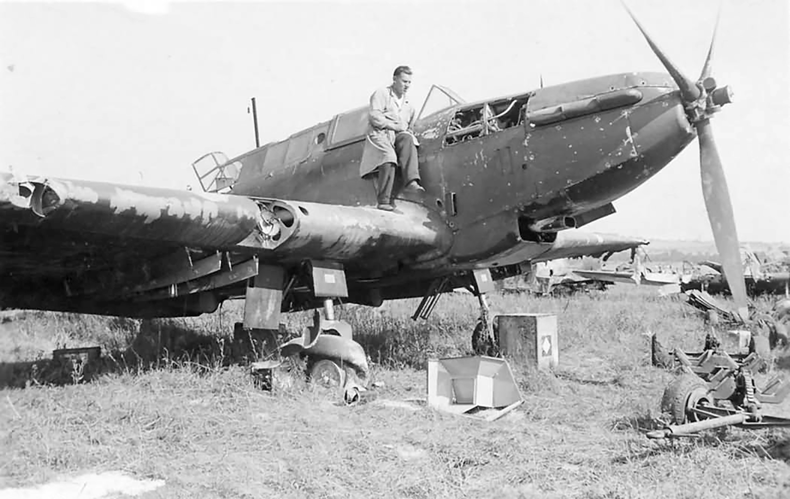 Fairey Battle I RAF shot down or abandoned wrecks Battle of France May 1940 ebay 02