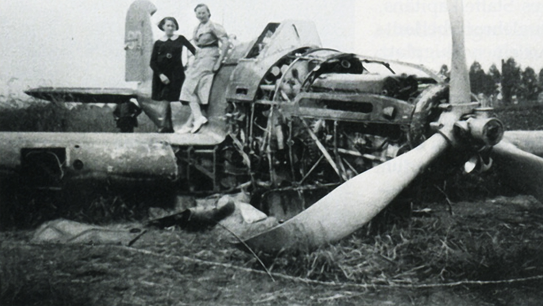 Fairey Battle I wreckage of a Fairley Battle shot down by the Wehrmacht Belgium May 1940 ebay 01