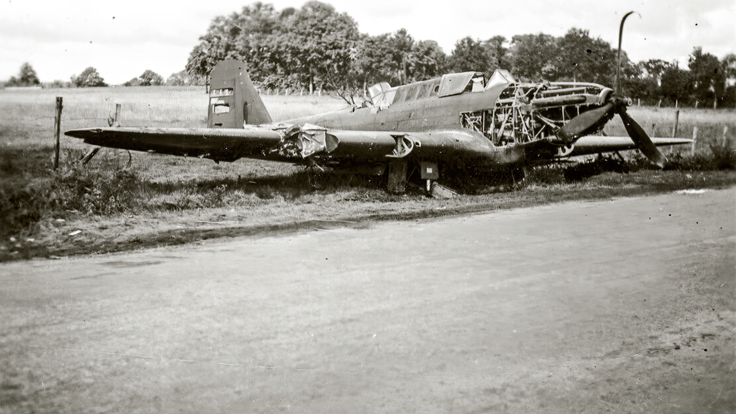Fairey Battle RAF force landed during Battle of France ebay 01