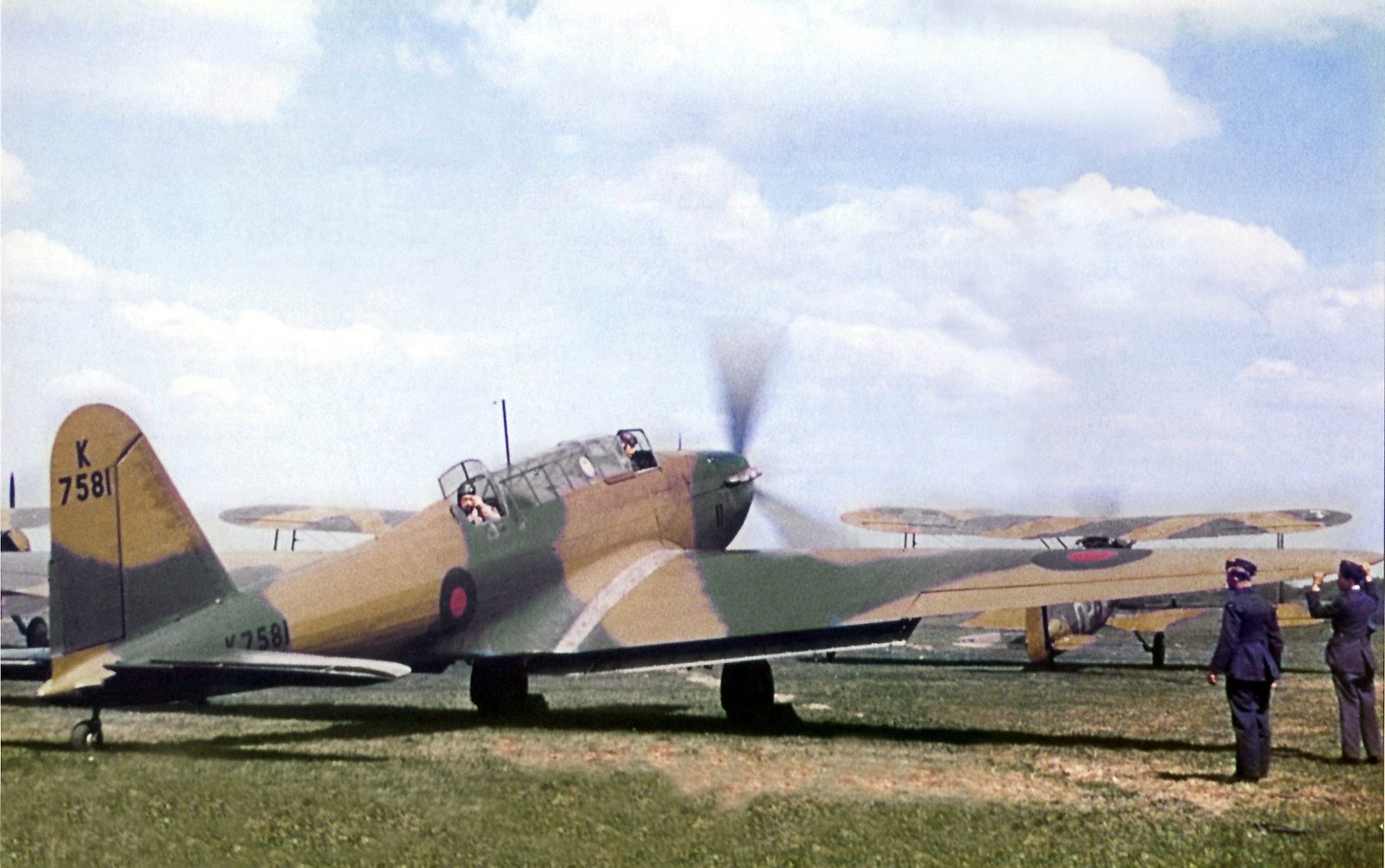 Fairy Battle I RAF 3Sqn K7581 conversion aircraft Gloster Gladiators to Hawker Hurricanes Biggen Hill 1939
