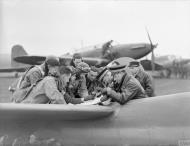 Asisbiz RAF Fairey Battle crews working with French Officers on the target area IWM C689