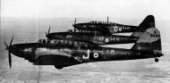 Asisbiz Fairey Battle I RAF 218Sqn HAJ K9353 with HA B K9324 and HA D K9325 over France 1940 01