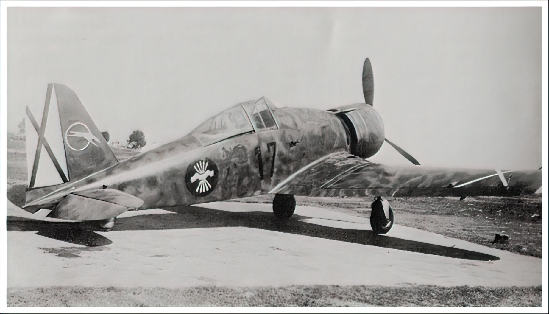 Fiat G50 Freccia Aviacion Nacional 27 Gruppo de Caza 7 MM3582 Sevilla Tablada Spain Jun